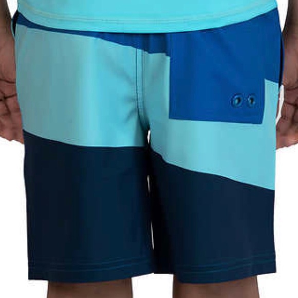 NEW Roots Boys XXL 18-20 Mens XS blue navy swim trunks board shorts boxers UPF40 - Picture 2 of 6